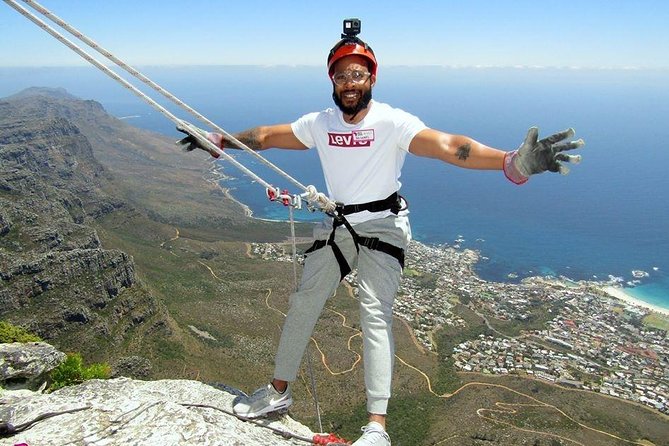 Abseiling Table Mountain - Getting to the top of Table Mountain