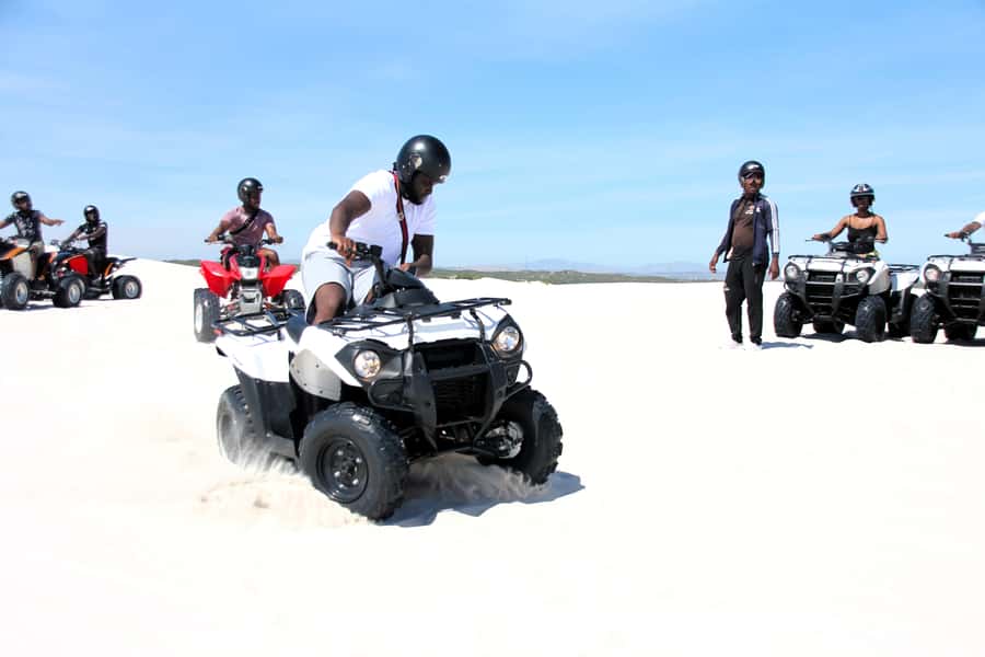 ATLANTIS DUNES-CAPE TOWN: ATV ADVENTURE & PHOTO SESSION - Getting ready for the quad-bike ride