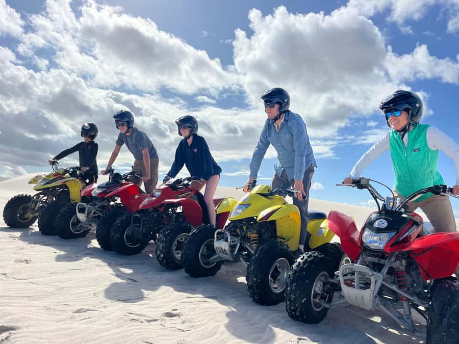 ATV Atlantis dunes: PHOTOSHOOT & VIDEOS - Learning to handle the quad bike