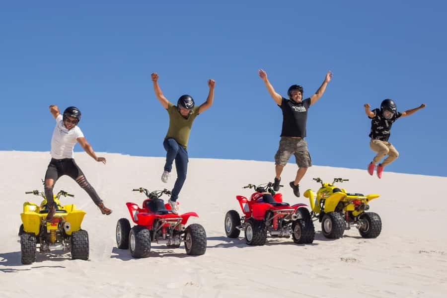 Cape Town: Atlantis Dunes Quad Bike & Free Sandboarding Tour - Sandboarding on powdery white slopes
