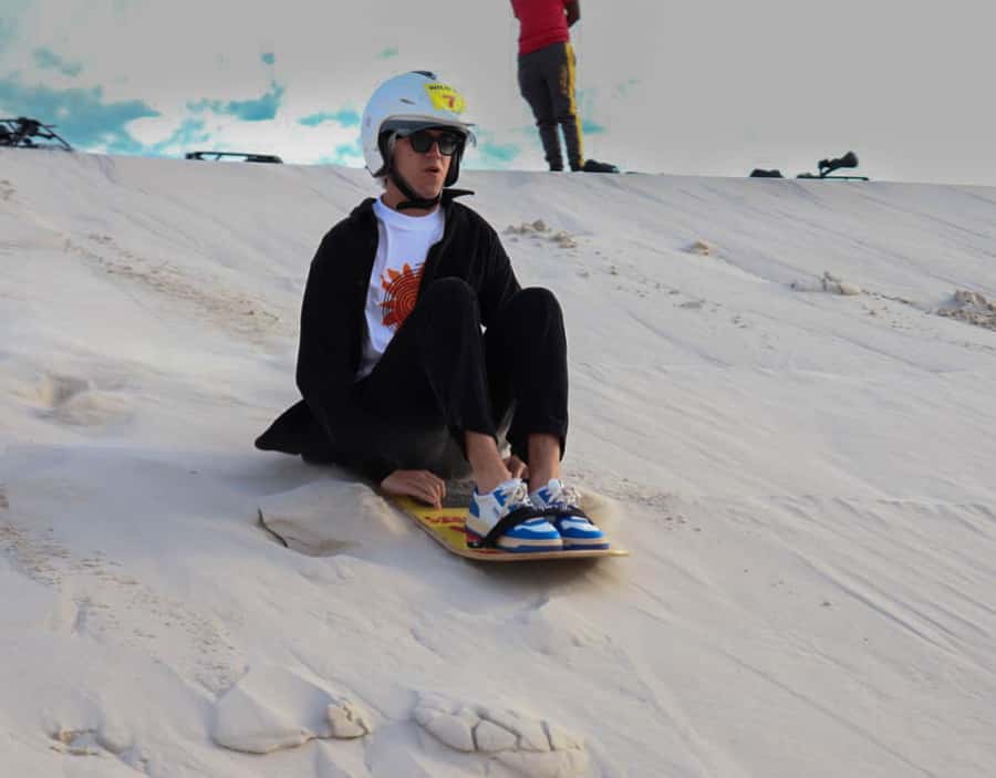 CAPE TOWN: GLAM SANDBOARDING IN ATLANTIS DUNES WITH WILDX - White sand, steep slopes, and a short burst of fun