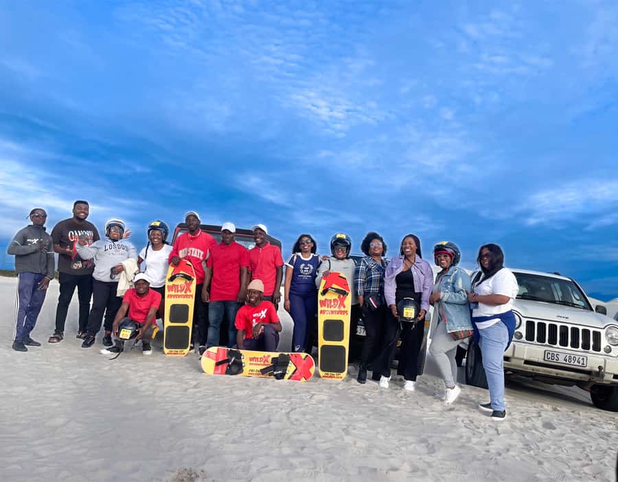 CAPE TOWN: GLAM SANDBOARDING IN ATLANTIS DUNES WITH WILDX - What happens from the reserve entrance onward