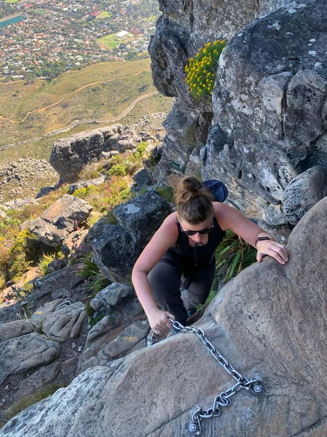 Cape Town: Half-Day India Venster Hike on Table Mountain - The gully and the view from Venster Buttress