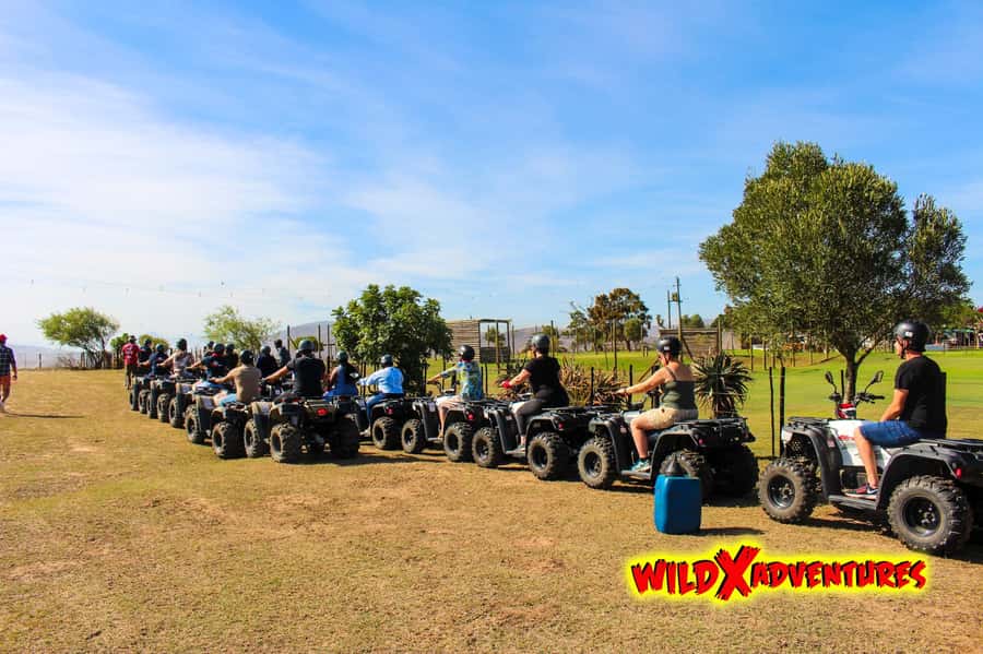 CAPE TOWN: QUAD BIKE FUN RIDE AT OSTRICH RANCH, DURBANVILLE - Who will enjoy this most?
