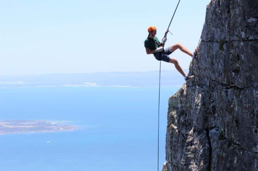 Cape Town: Table Mountain Abseiling Experience - What you see while hanging over the cliff