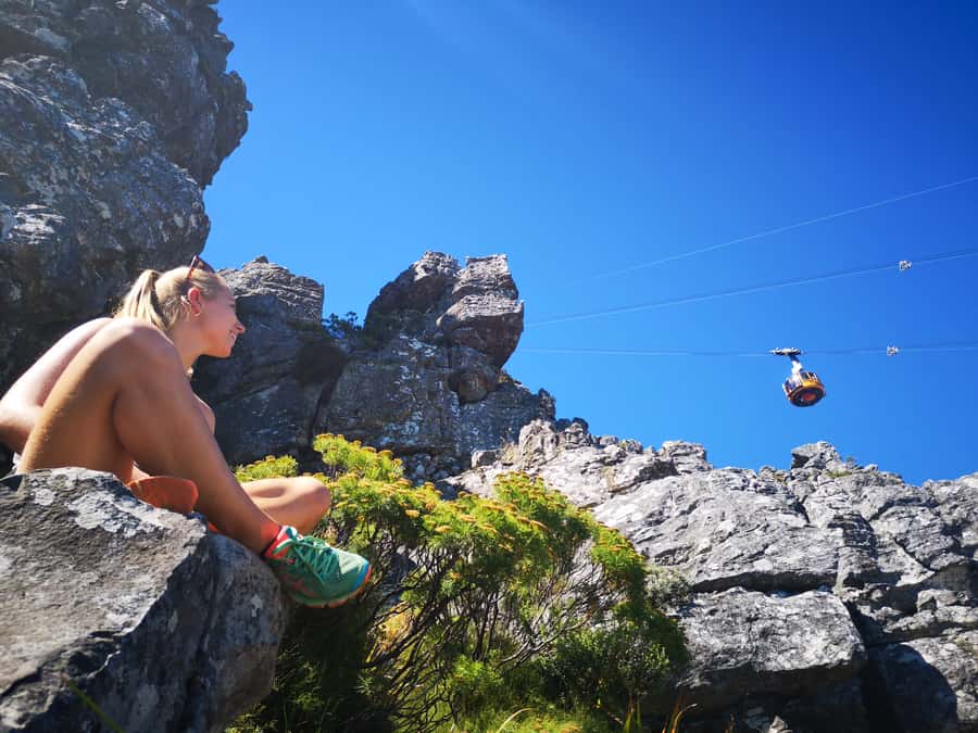 Cape Town: Table Mountain Half–Day India Venster Hike - The first climb keeps Cape Town in sight