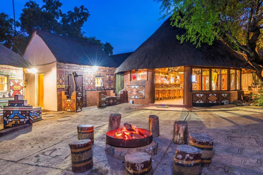 Cradle Of Humankind, Lesedi Cultural Village & Lion's Park - Lunch at Nyama Choma Restaurant