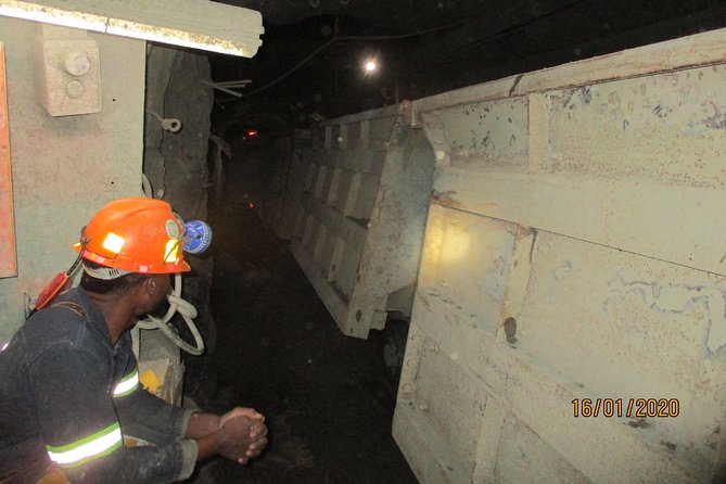Cullinan Diamond Mine Tour - The shaft, hoist room, and working mine