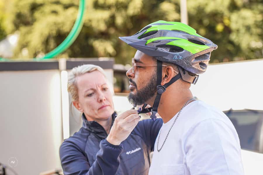 Franschhoek: Explore The Valley Of Dreams With E-Bikes - Taking a guided ride with Inga