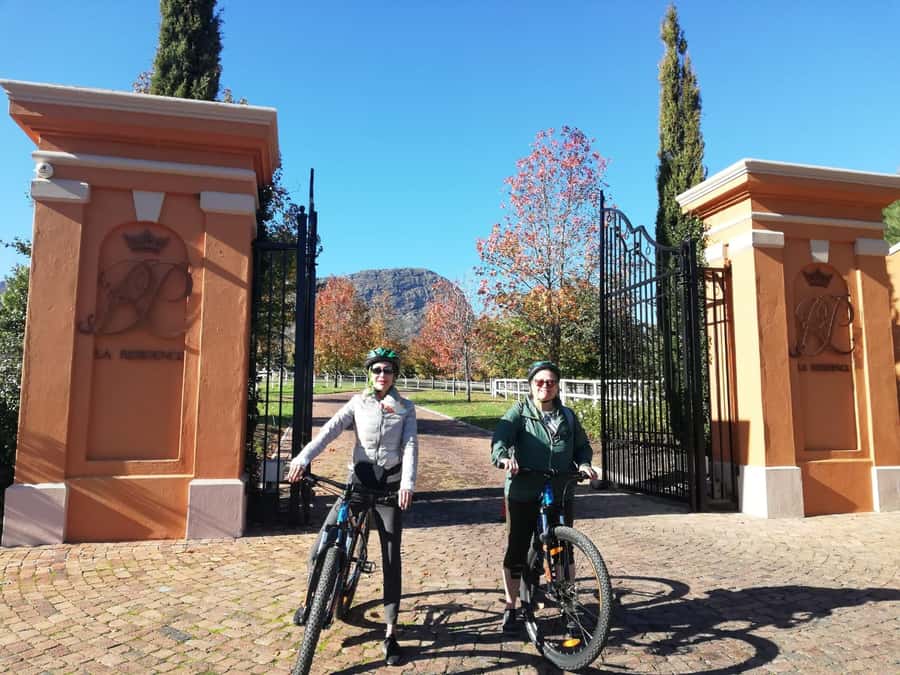 Franschhoek: Private E-bike Ride & Wine Experience - La Bri finishes with wine pairing