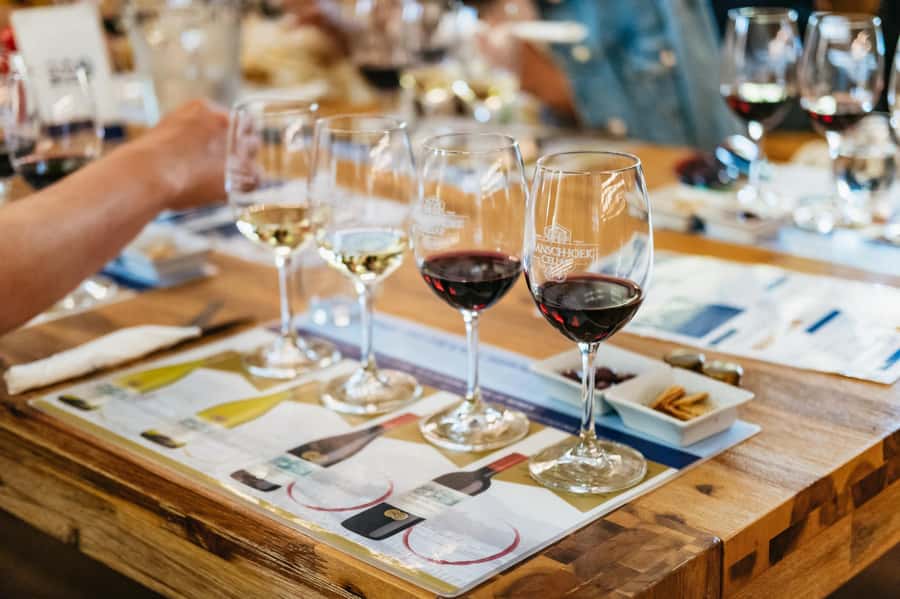 From Cape Town: 3 Regions Wine Tour with 3 Estates, 15 Wines - First stop: Stellenbosch wine, snacks, and the cellar