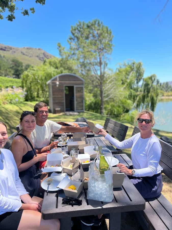 From Cape Town: Franschhoek Vineyards Bike Tour with Lunch - Lunch at a wine estate