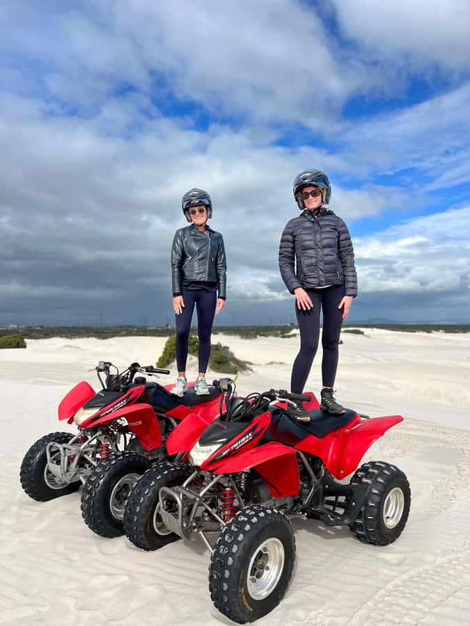 From Cape Town: Quad Bike Sand Dunes, Transport Included - The gazebo, bumper balls, and photo stop