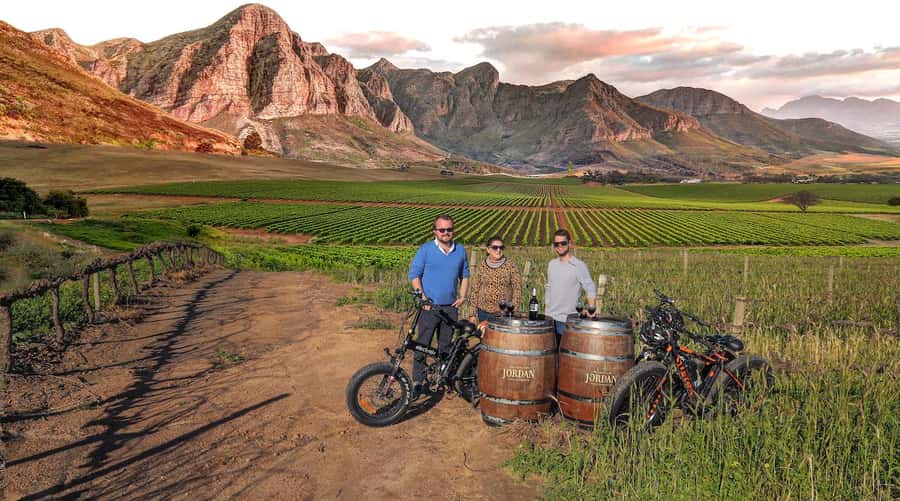 Full-Day Winelands E-Bike Tour with Wine Tasting & Lunch - First winery: three or four wines with a view