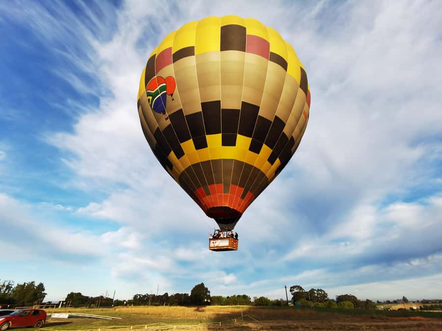 Hot air Balloon and Cape Winelands Private guided tour - Breakfast after touchdown