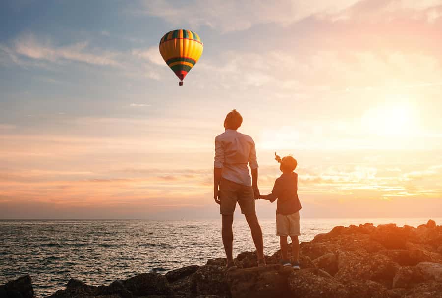Hot air Balloon and Cape Winelands Private guided tour - Seeing Table Mountain from above