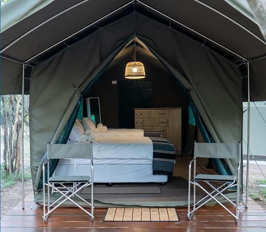 Johannesburg: 3-Day Kruger Budget Glamping Safari - Day one: from OR Tambo to a sunset drive