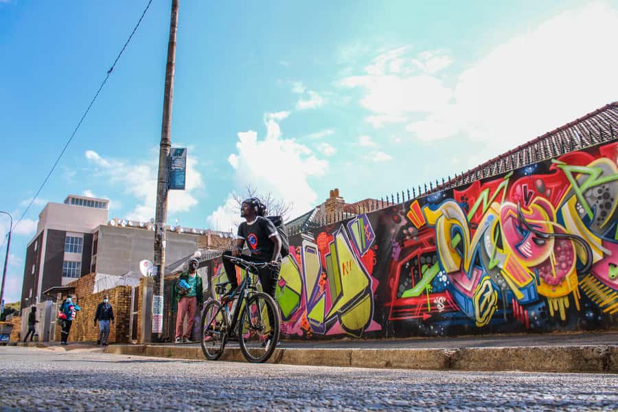 Johannesburg: Inner City Guided Cycling Tour - Braamfontein street art and a creative first look