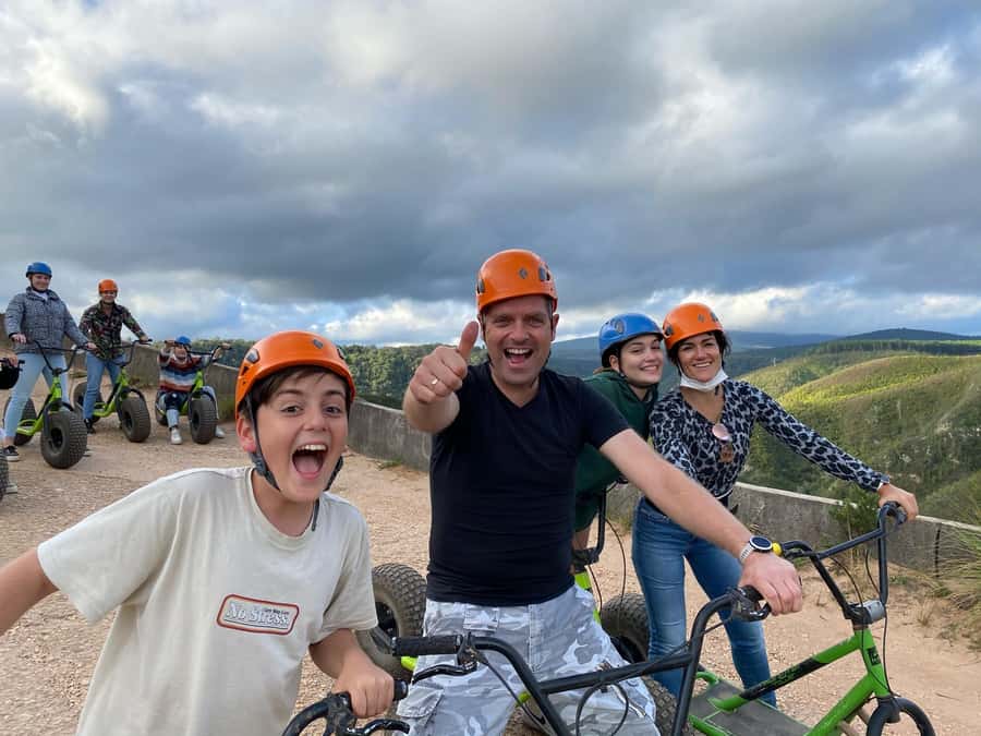 Knysna: Downhill Forest Scootour Adventure - Meeting at Thesen Island Harbour Town