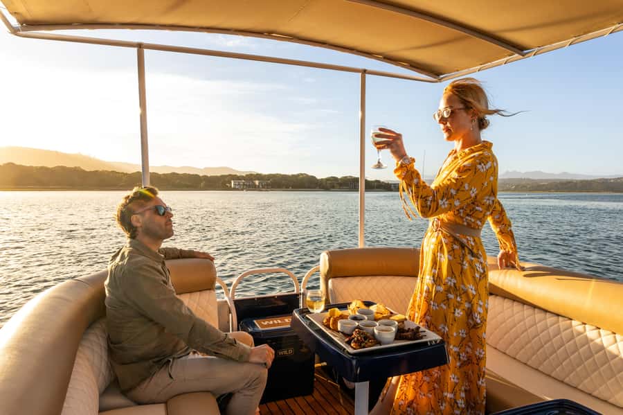 Knysna Lagoon: Pontoon Sunset Cruise - Through the canals and across the estuary