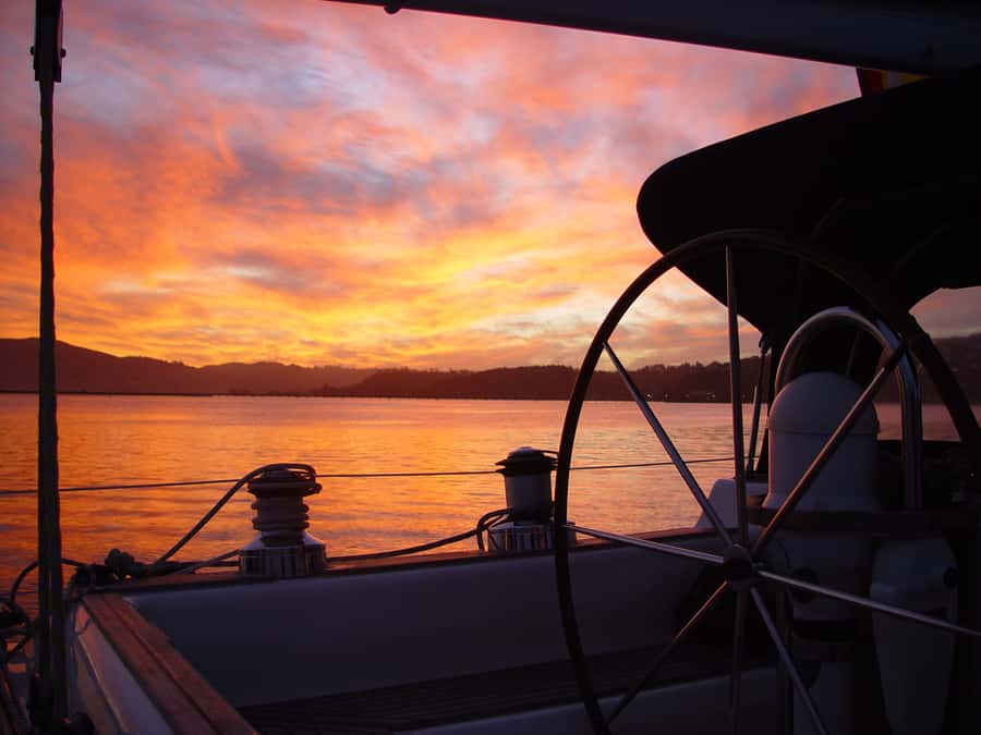 Knysna Sunset Sailing Cruise with Light Dinner and Wine - Sailing the Outeniqua from Knysna Waterfront