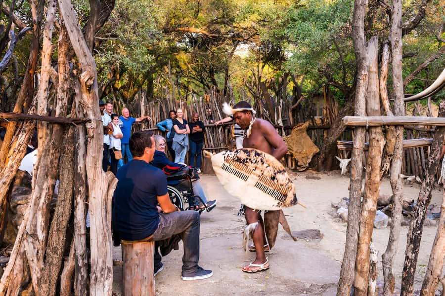 Lesedi Cultural Village with lunch or dinner cultural food - The 45-minute ride from Johannesburg or Pretoria