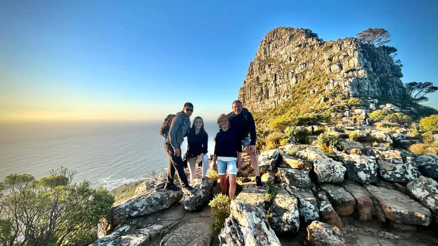 Lion's Head Sunrise or Sunset Hike + Hotel Pick-Up - The summit gives you Cape Town from every angle