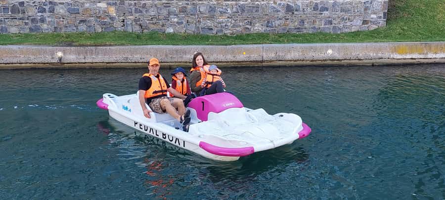 Pedal Boat Ride V&A Waterfront - Cape Town - Finding the boats beside the canal