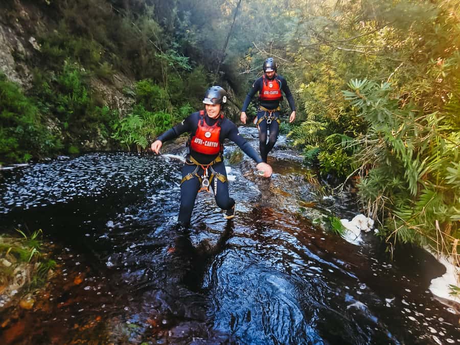 Plettenberg Bay: Canyoning Trip - The Rush and a waterfall abseil