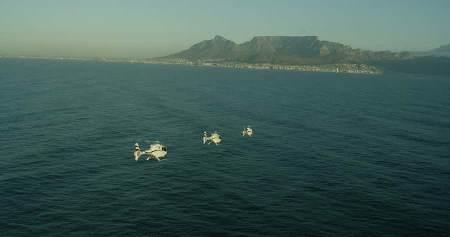 Robben Island By Air Scenic Helicopter Flight - From the V&A Waterfront Helipad to the Atlantic