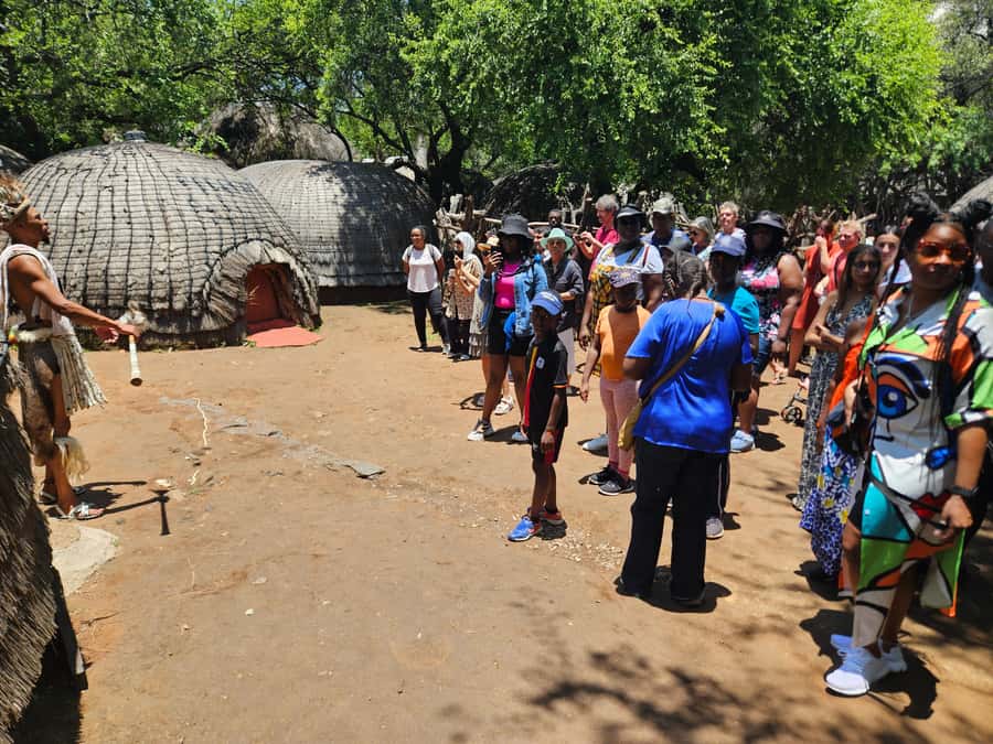 Safari at Lion and Rhino Park / Lesedi Culture Village - Drumming, singing, and the final performance