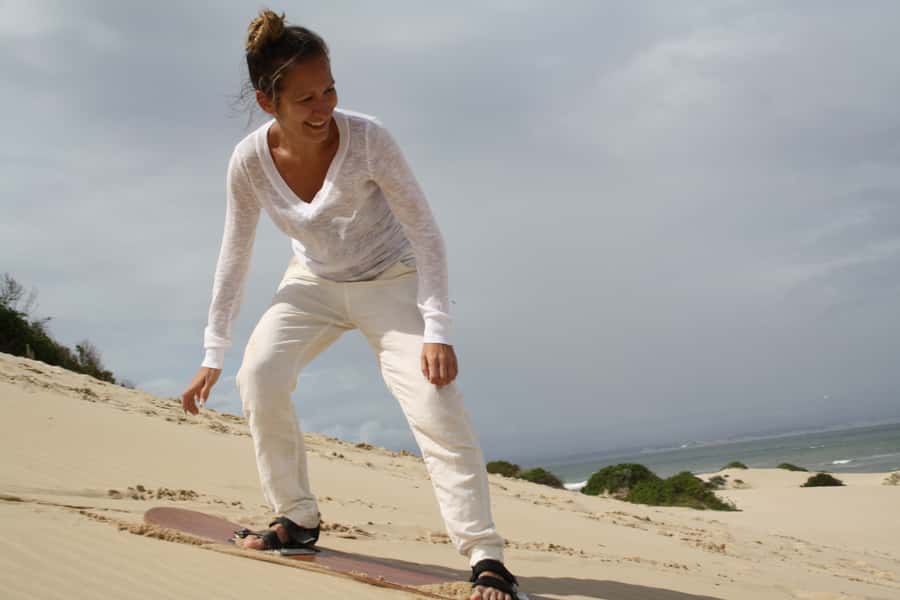 Sandboarding Jeffreys Bay - Learning to Ride the Dry Dunes