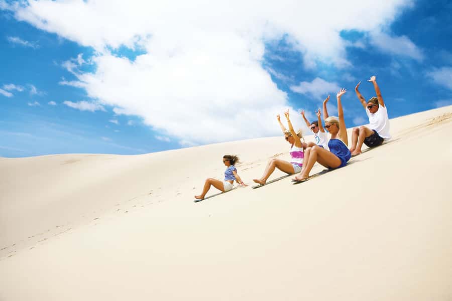 Sandboarding with jeep - drive uphill - Is one hour enough for the price?