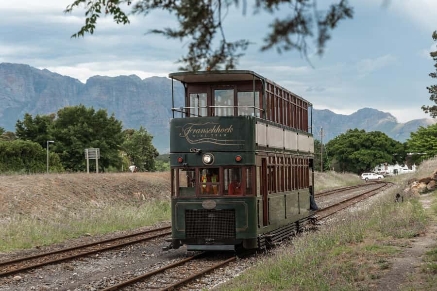 SCHEDULED FRANSCHHOEK WINE TRAM EXPERIENCE (by group size) - The drive from Cape Town to Franschhoek
