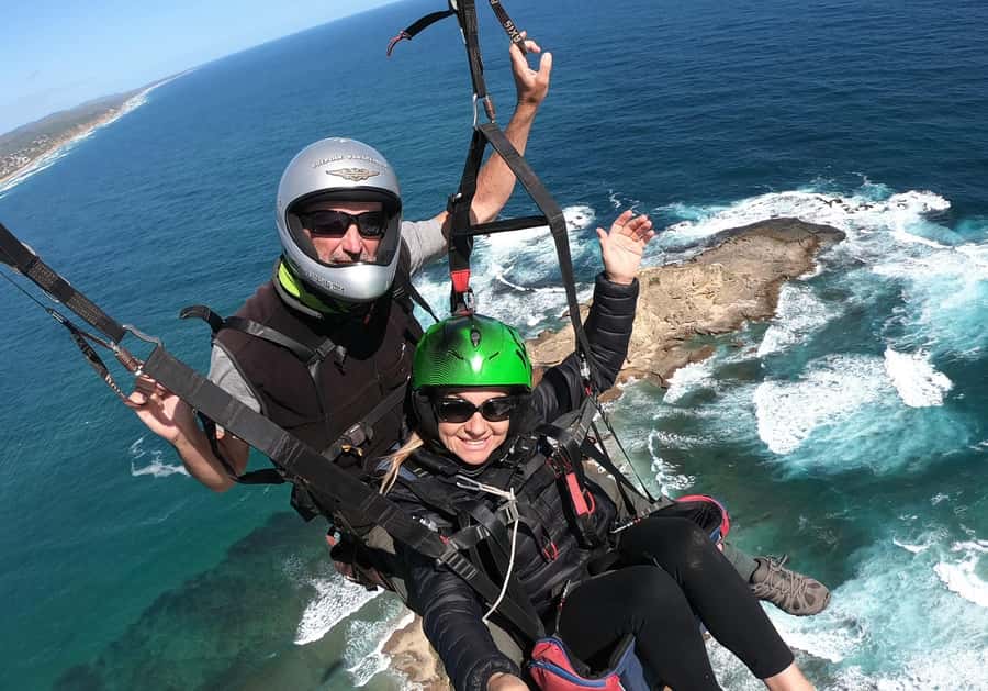 Sedgefield: Standard Tandem Paragliding Flight - Taking off from the Garden Route