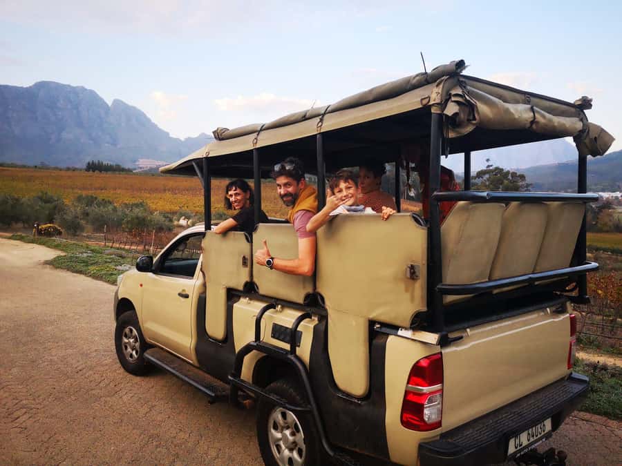 Stellenbosch North Guided Wine Safari (Tastings Included) - Three estates, one open-air route