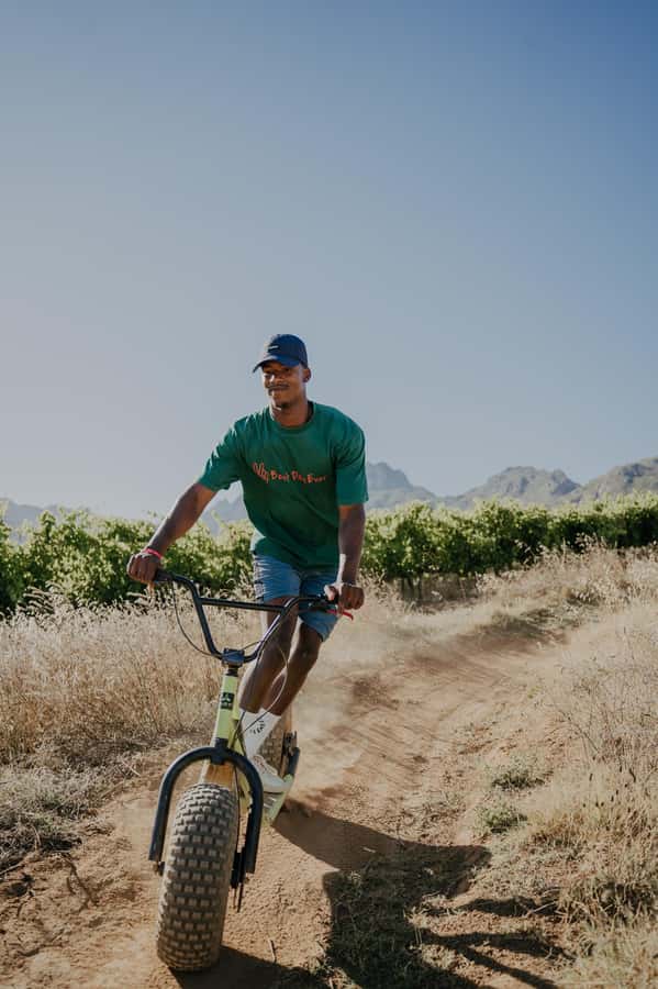 Stellenbosch Winelands downhill gravity Scooter - Second scooter run: your better chance to enjoy it