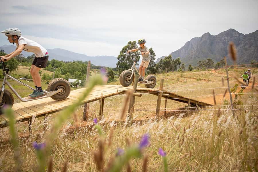 Stellenbosch Winelands downhill gravity Scooter - A 10-minute briefing that sets the tone