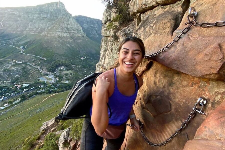 Sunrise & Sunset Lion's Head Hike + Hotel Pick-Up - The first climb: rocky paths and grassy slopes