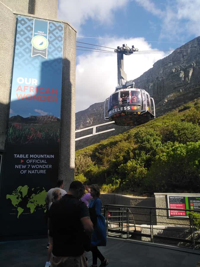 TABLE MOUNTAIN CABLE CAR EXPERIENCE WITH RESERVED TICKETS - At the lower cable station