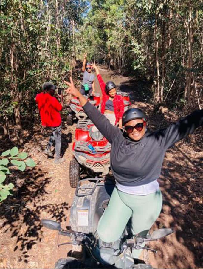 THE CRAGS PLETTENBERG BAY: QUAD BIKE FUN RIDE - The forest route: turns, mud, and natural obstacles